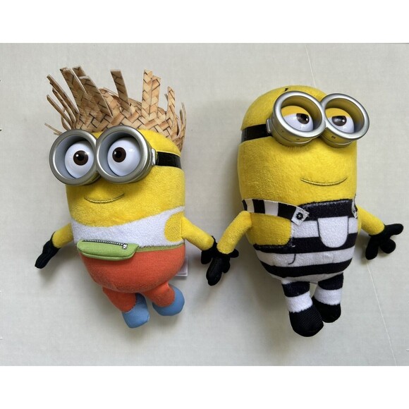 TY Despicable Me 3 Minions- Set -Dave and Tom Plush Dolls - Picture 1 of 7